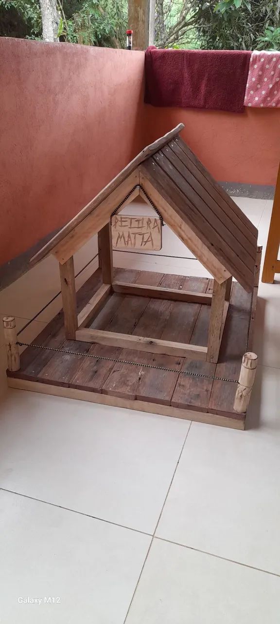 Casa de madeira de demolição tratador de passarinhos - Foto 3