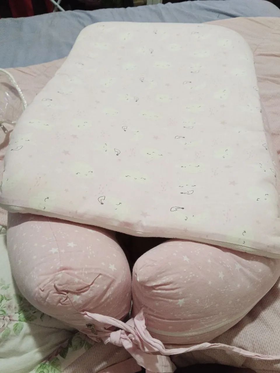 Ninho tipo Moisés para menina ROSA - Foto 4