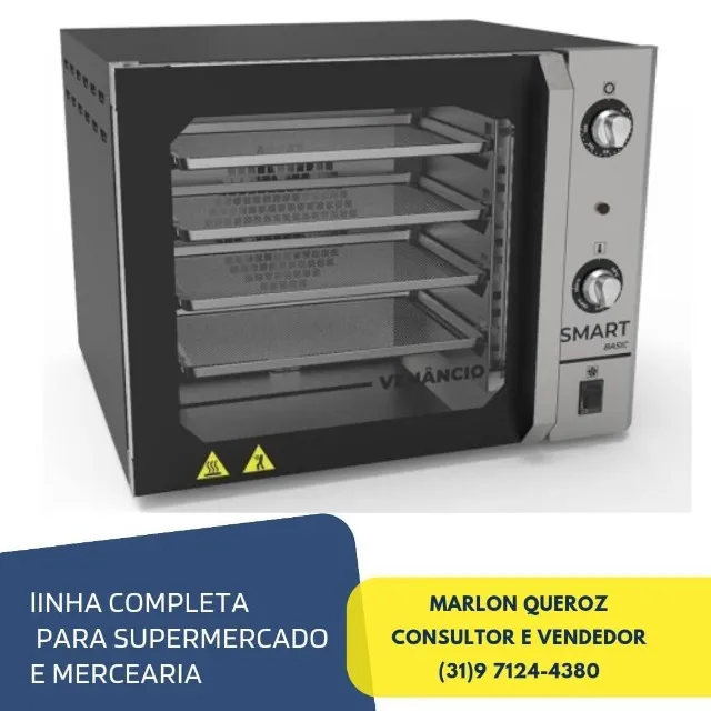 Forno Convector Smart Basic Elétrico Venâncio 4 Esteiras