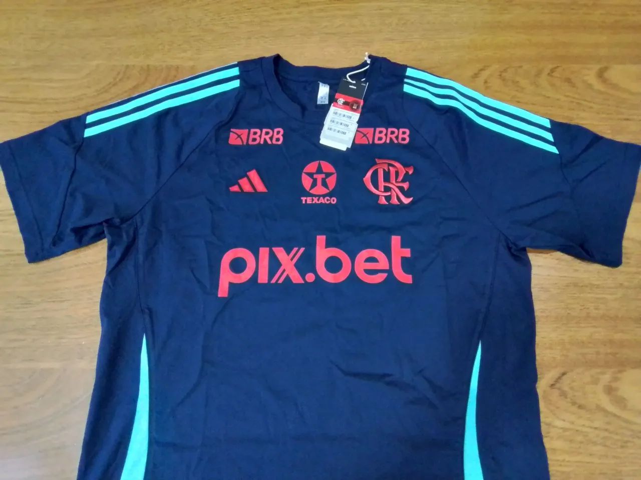 Camisa treino do Flamengo Adidas 2025/2026 com patrocinadores  - Foto 3