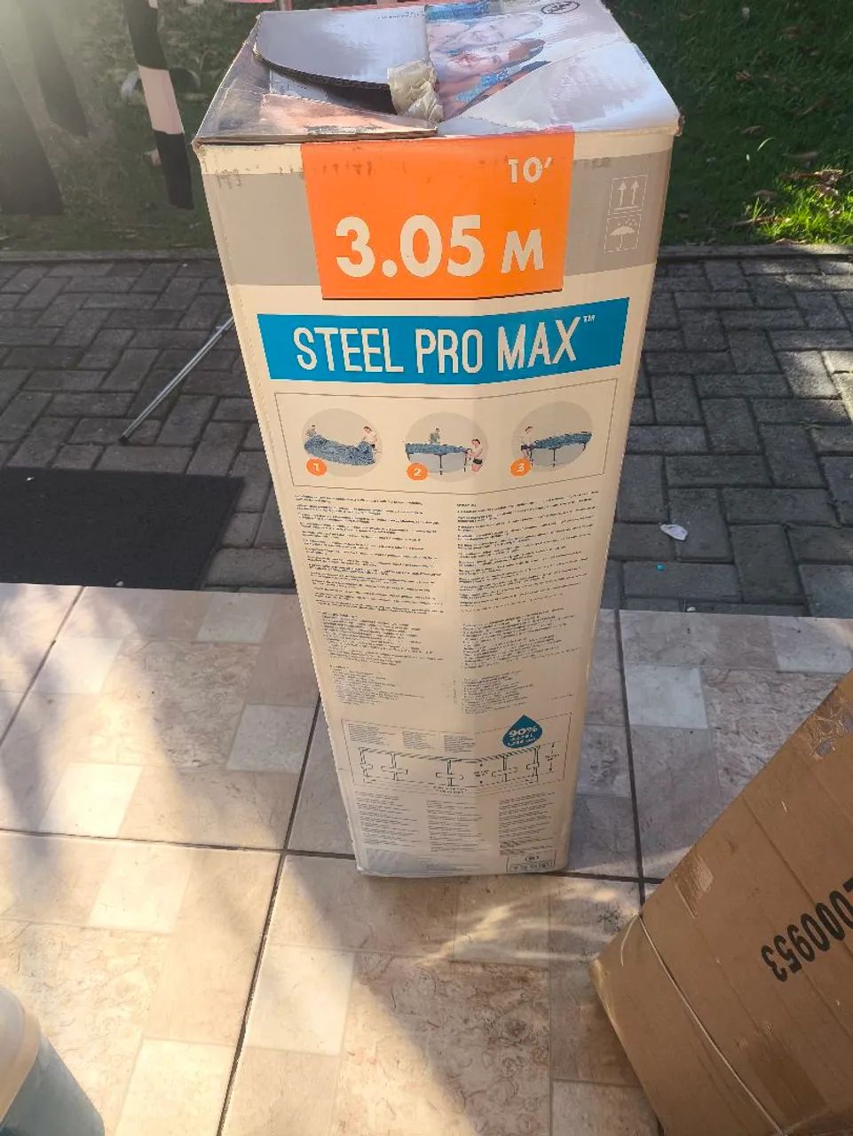 Piscina de plástico completa. Capa e bomba  - Foto 4