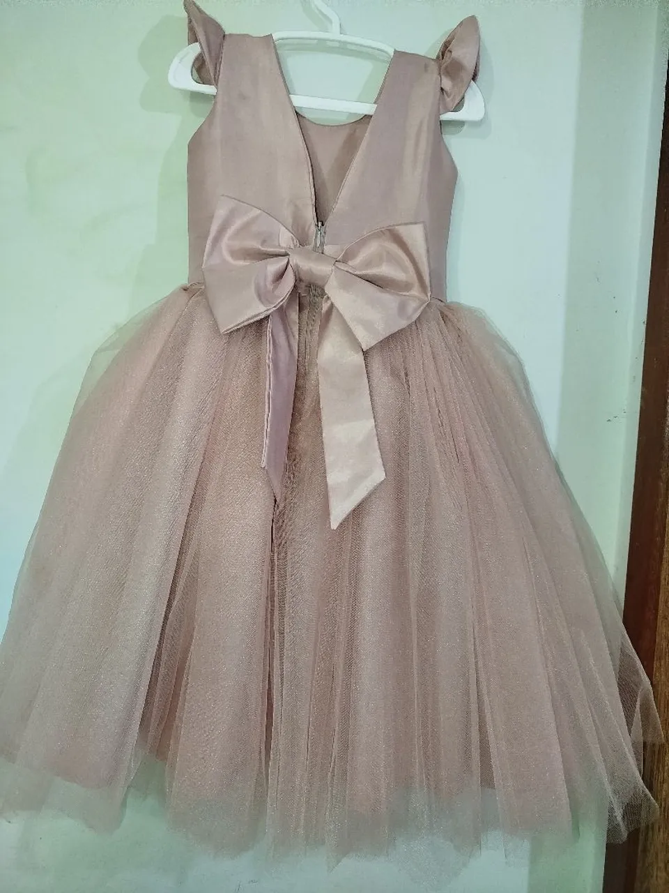 Vestido de Festa Infantil Rosé