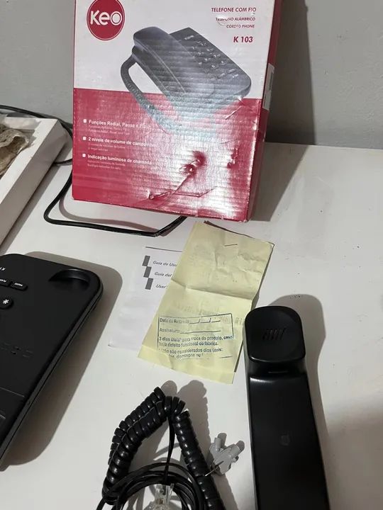 Telefone Fixo KEE K102 - Novo - Foto 5