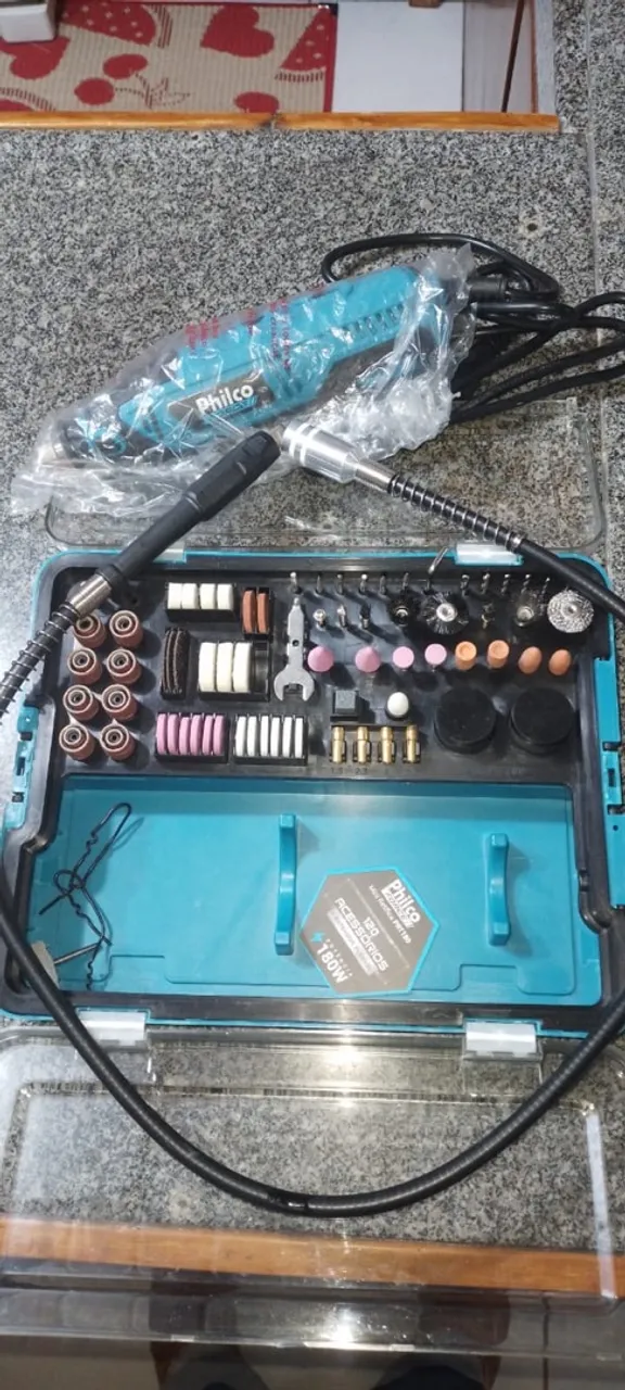 Mini Retífica Philco 180W com 120 Acessórios