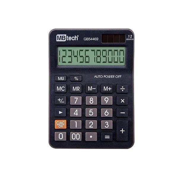 Calculadora Eletrônica Média 12 Dígitos com Desligamento Automático - Mbtech em São Luís