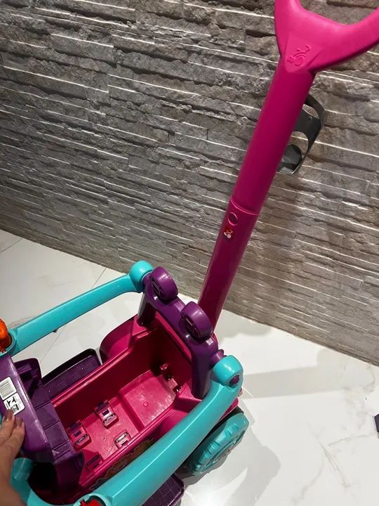 Carrinho de Passeio para Bebê - Rosa e Azul - Foto 2