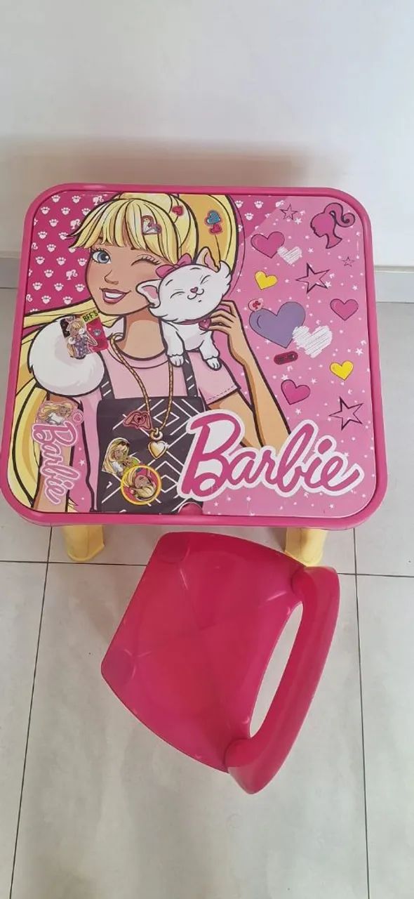 Mesinha infantil multiuso Barbie - Foto 3
