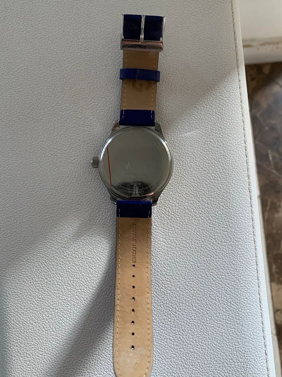 Relógio Guess Aço Inoxidável resistente à água pulseira azul  - Foto 5