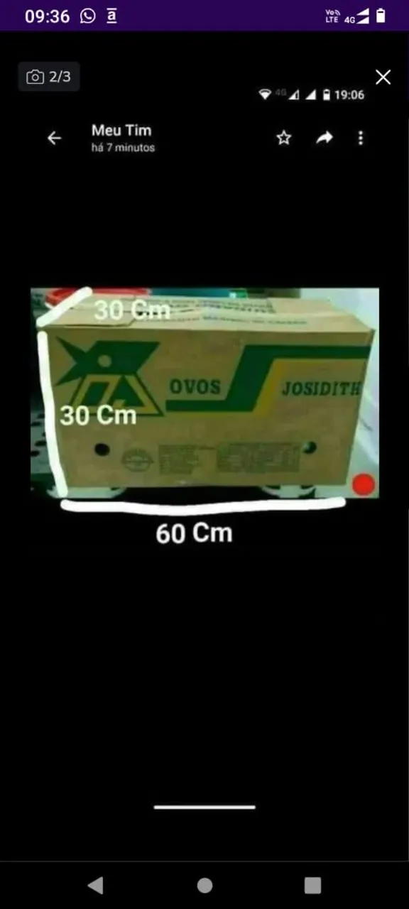Caixa de ovos para enbalar
