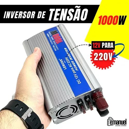 Inversor de 1000W 12v Para 220v Para Sistemas Starlink