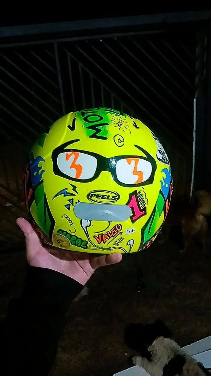 Capacete Moto - Amarelo - Novo - Foto 2