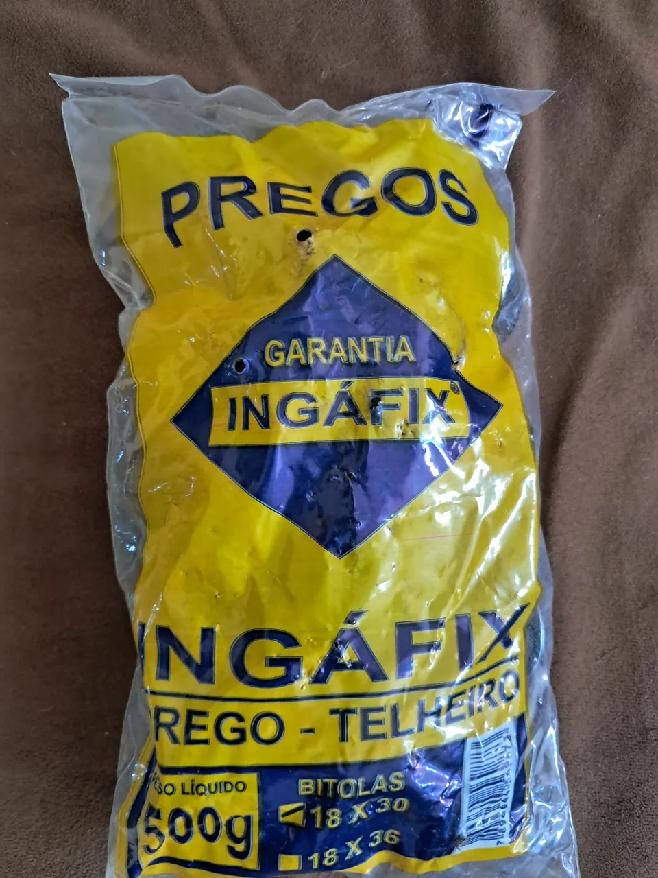 Prego - telheiro e Parafusos b10 latonado
