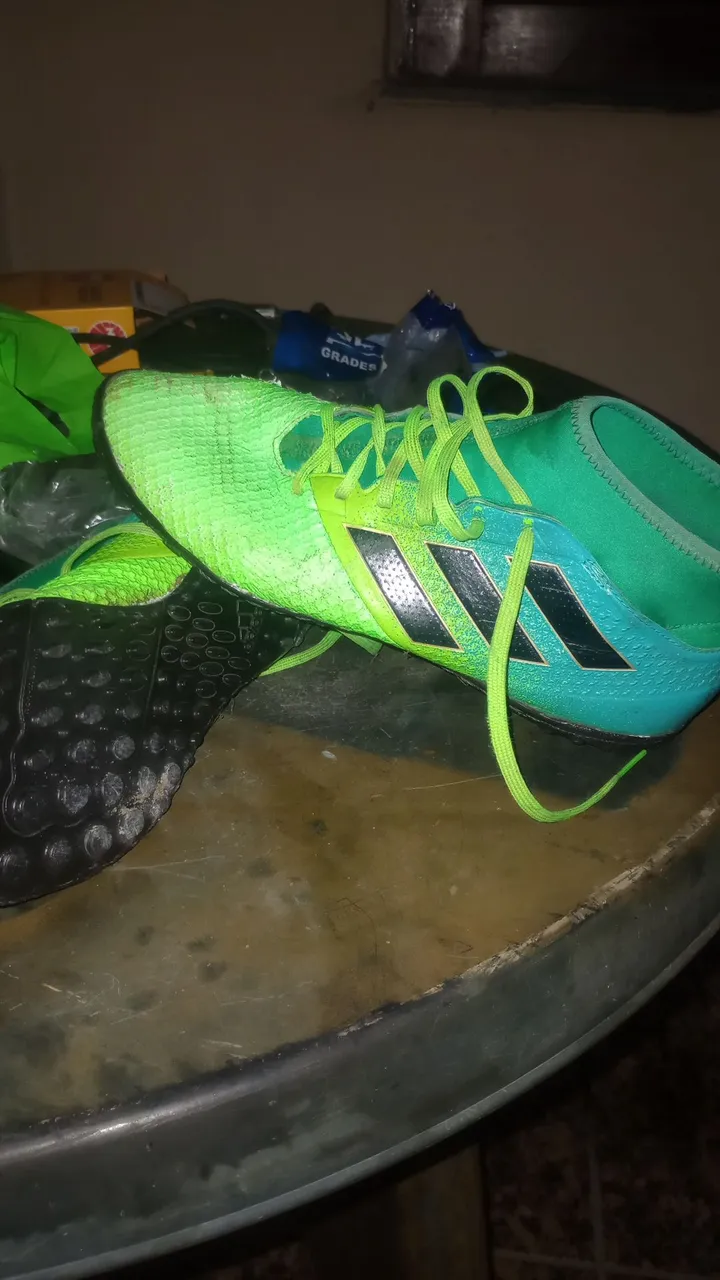 Chuteira Adidas Verde Cano Longo