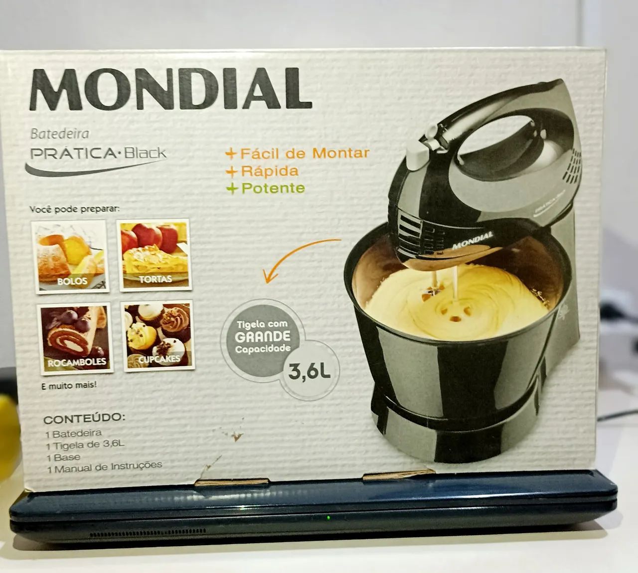 Batedeira Mondial Prática Black  - Foto 3