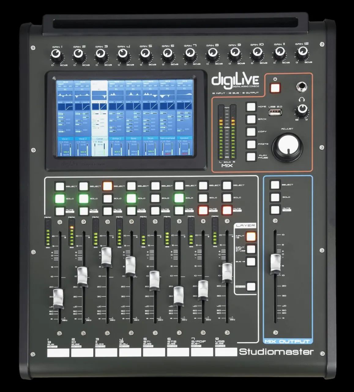 [QUEIMA DE ESTOQUE] Mesa de Som Digital Studiomaster digiLive 16 Canais - Foto 2