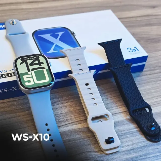 PROMOCAO - Smartwatch - WS-X10 Séries 10 kit 3 Pulseiras