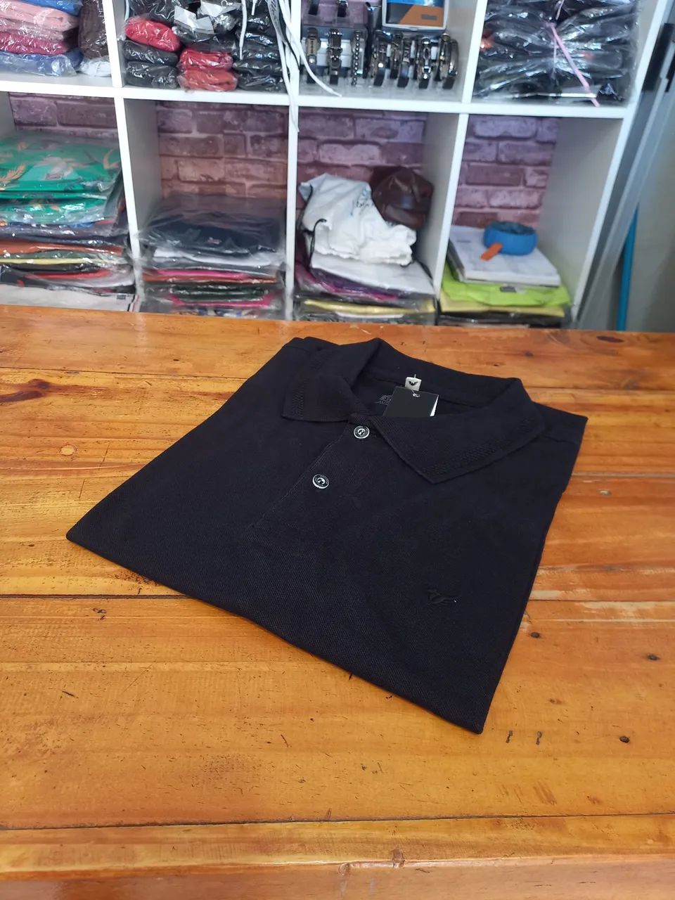 Camisa Polo Verde Masculina - Foto 3