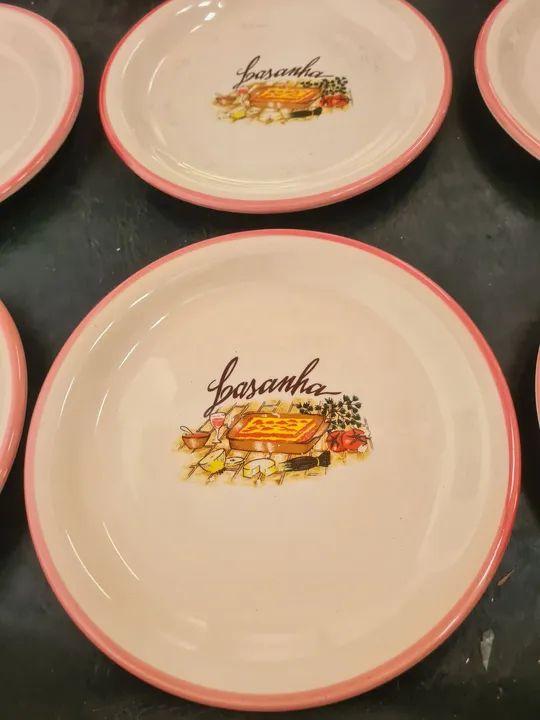 Jogo de 6 Pratos em Cerâmica - Lasanha - Foto 2
