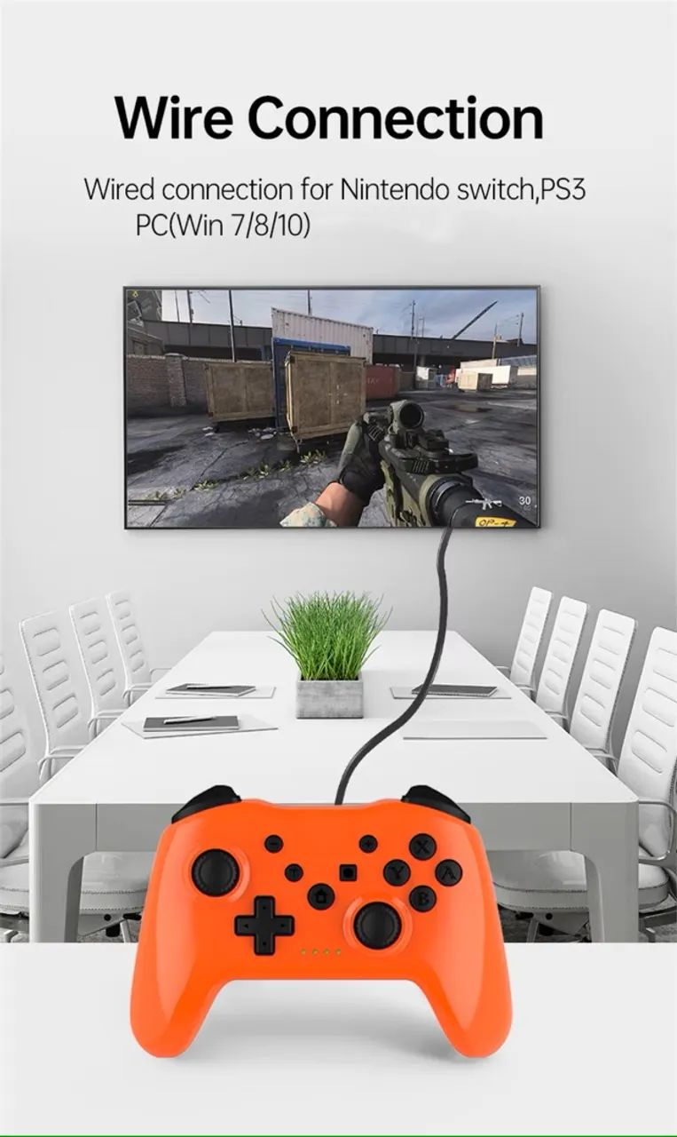 Controle Joystick Bluetooth Gamepad, N-Switch/PS3/PC/Android/Tv Box (Novo) - Foto 3