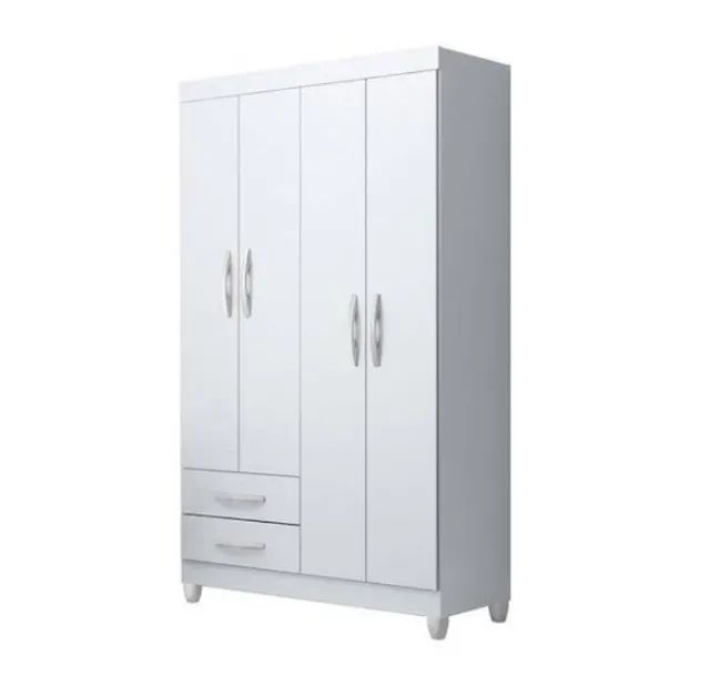 Guarda Roupa 4 Portas 2 Gavetas Novo Fazemos Entrega
