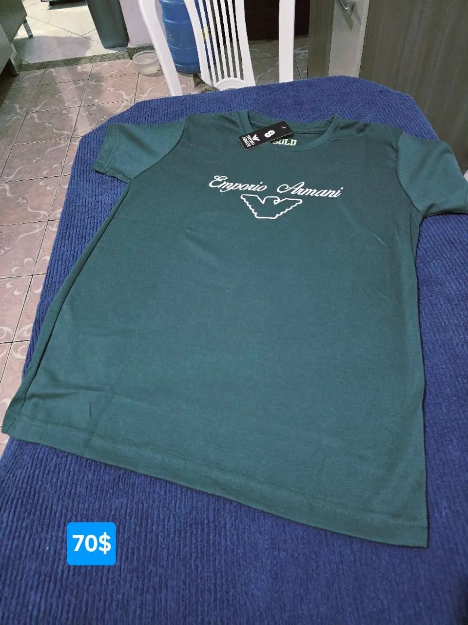 Camisa Grife peruana elastano da Empório Armani M  - Foto 2