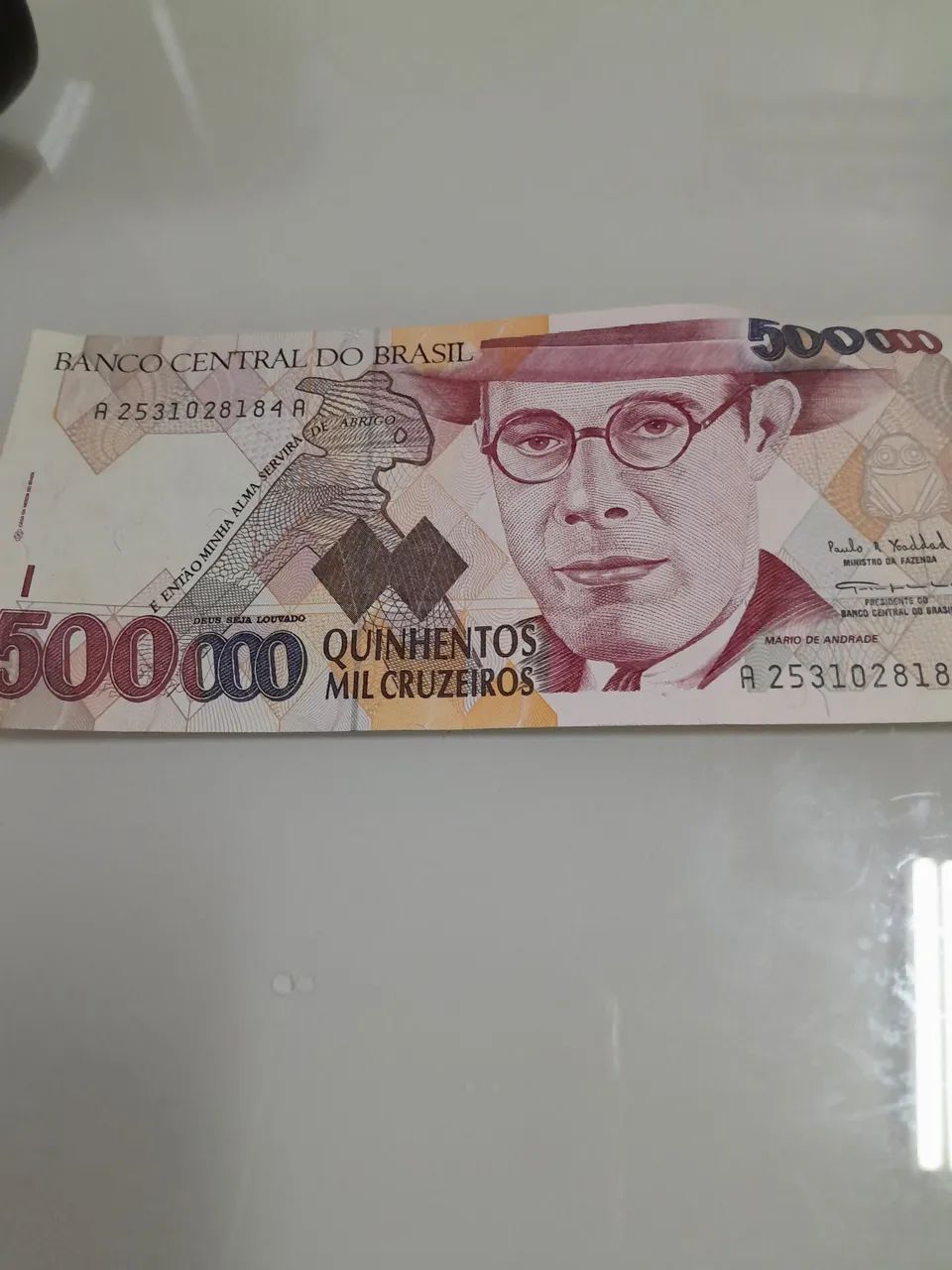 Nota de 500 mil cruzeiros - Brasil