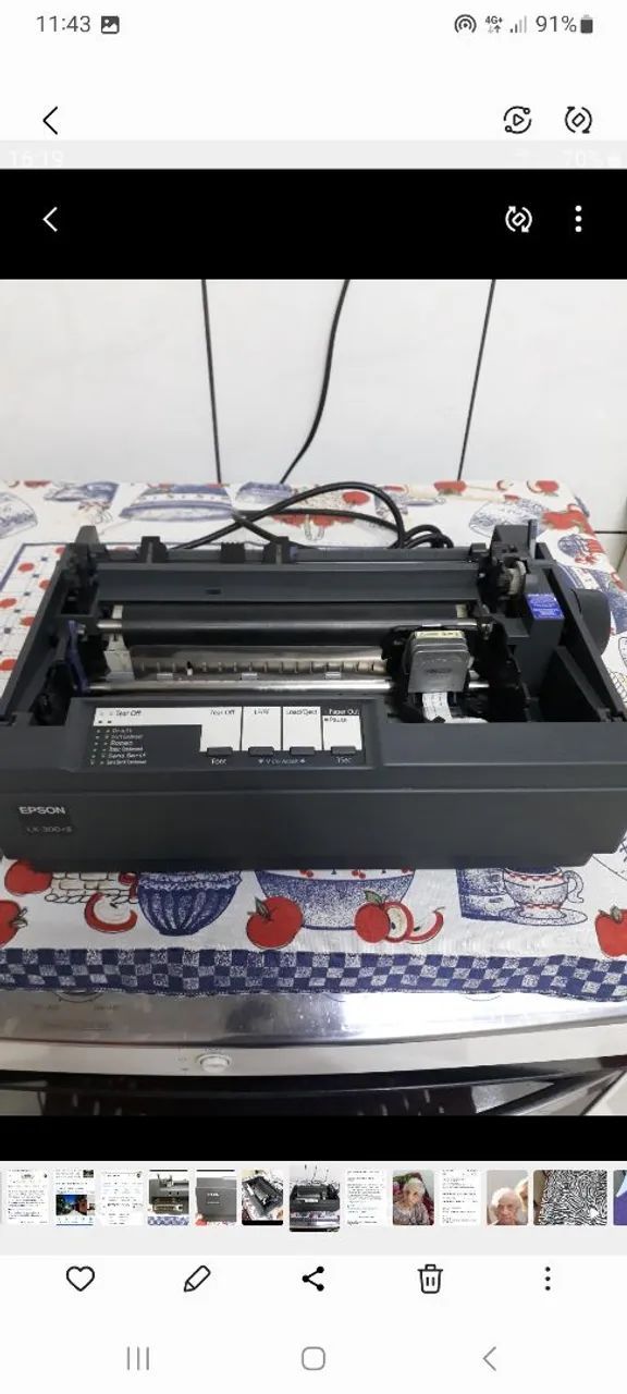 Impressora matricial lx 300+ll semi-nova 127v 