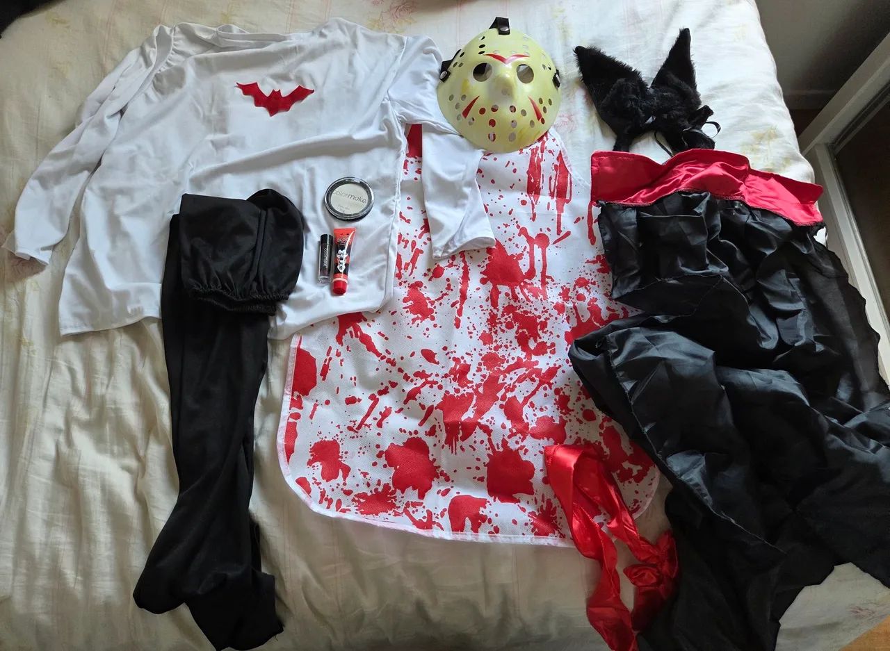 Kit Halloween para festas usado 1 vez apenas 