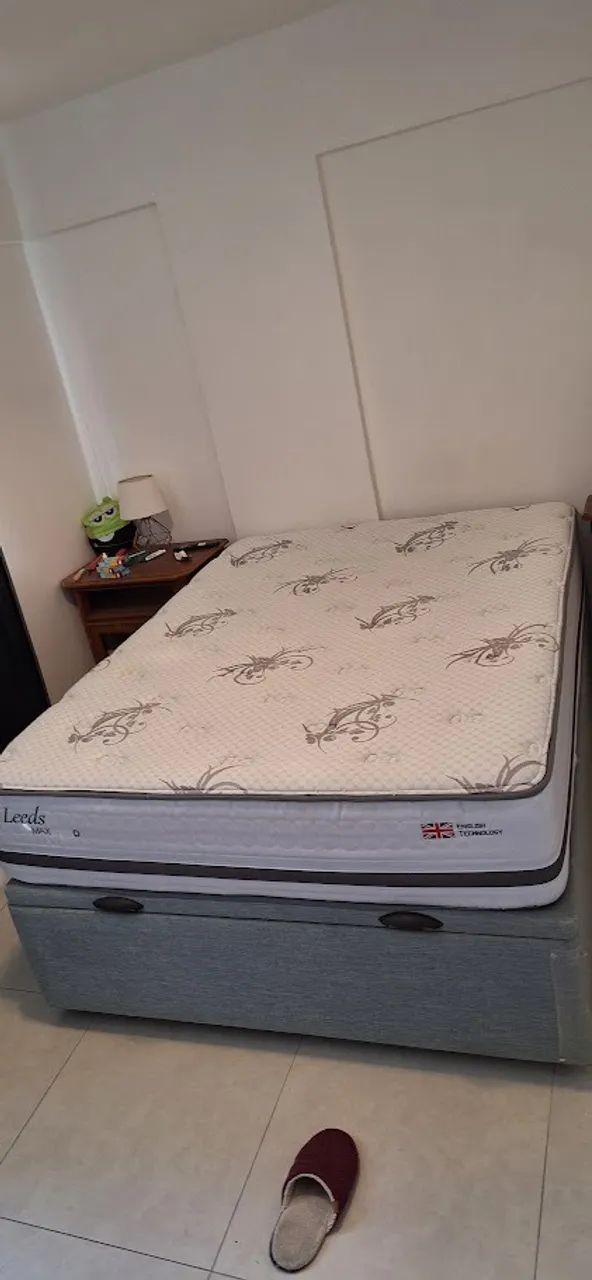 Colchão Usado Casal Molas Maxspring Herval Leeds
