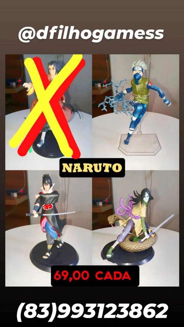 Bonecos Naruto 