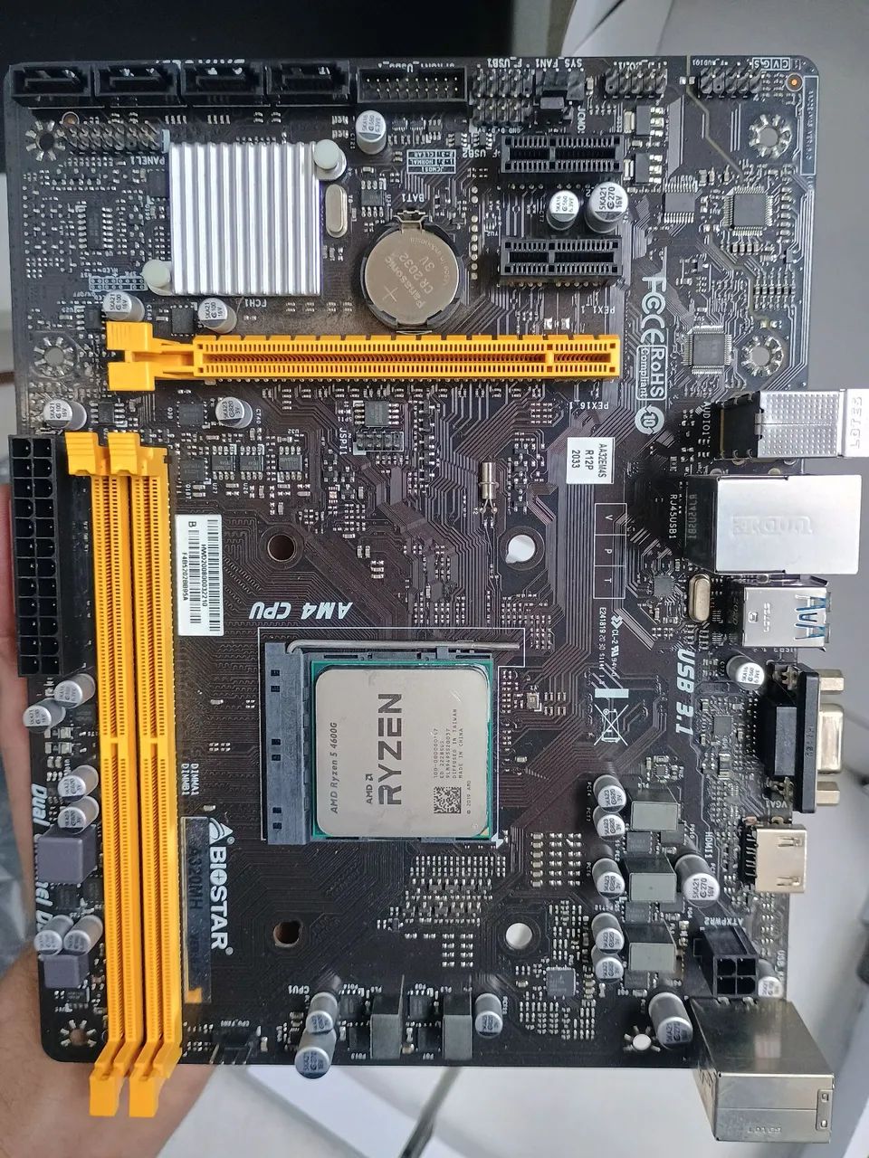 Kit Ryzen 5 4600G + Placa mãe A320M - Foto 3