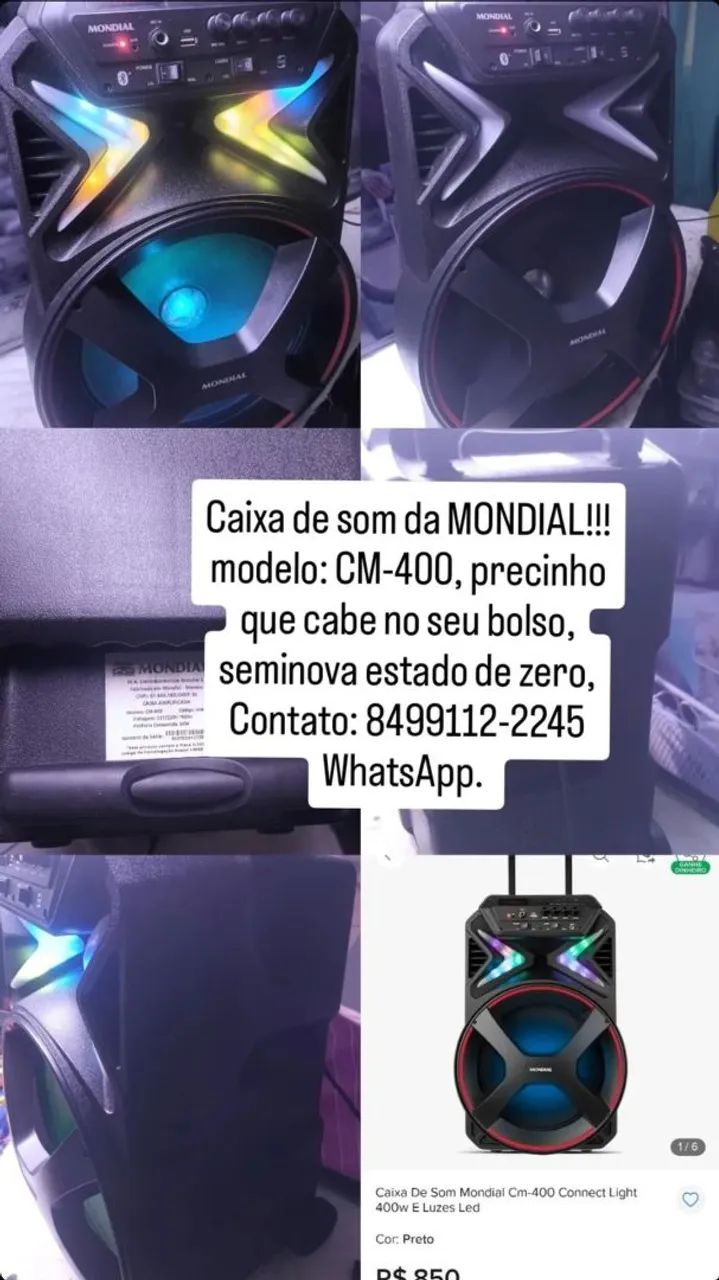 Caixa de som Mondial CM-400!!! - Foto 6
