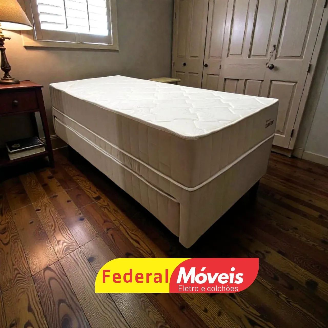 Cama Box Solteiro com Auxiliar 88x188cm Mega Oferta - Visite nossa Loja!
