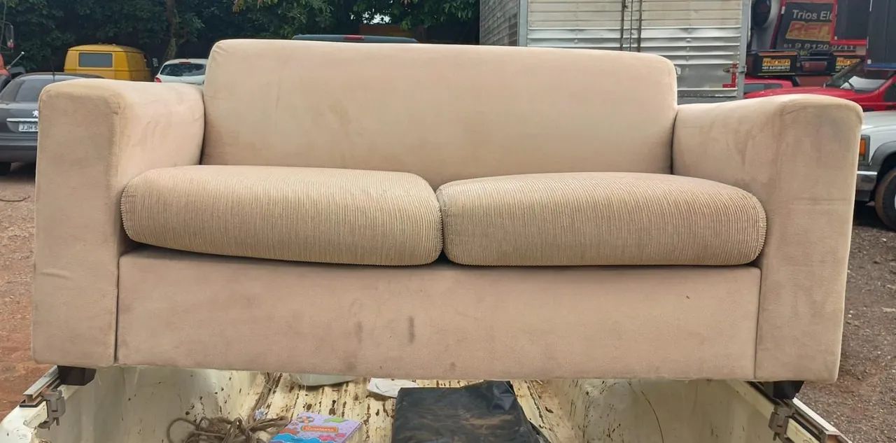 Sofá 2 lugares tecido - Foto 2