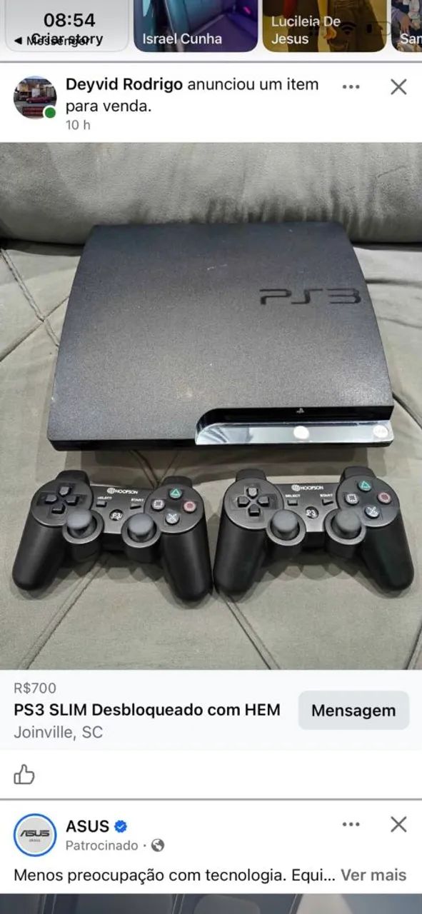 PS3 SLIM Desbloqueado com HEM