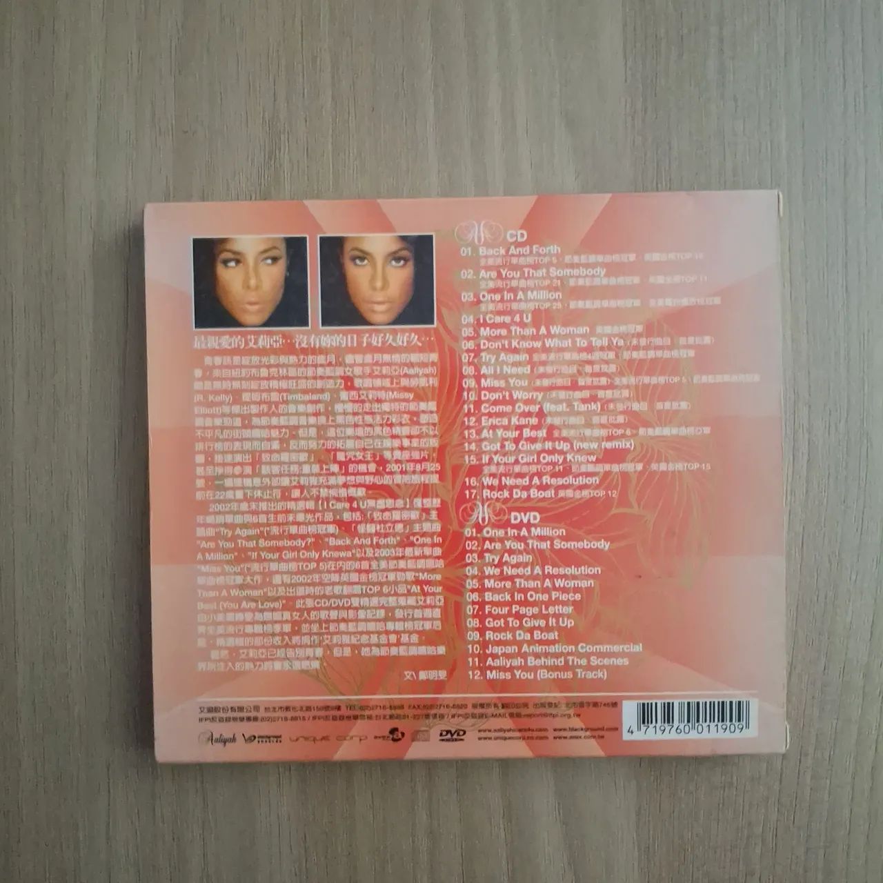 Aaliyah - cd+dvd I care 4 u (Importado Taiwan) - Foto 3