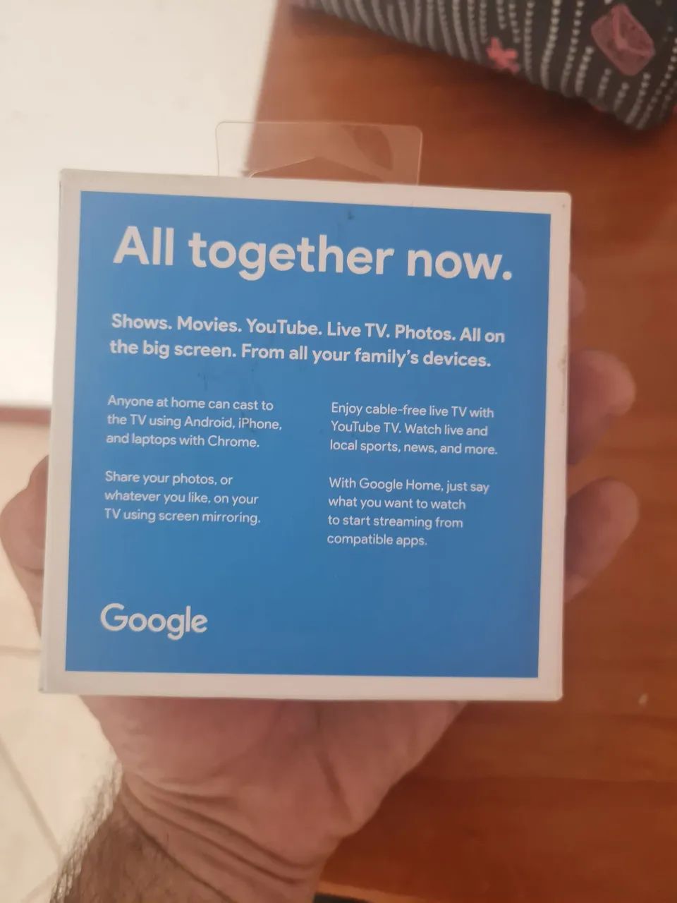 Chromecast Google 3 geração zero na caixa sem.uso  - Foto 3