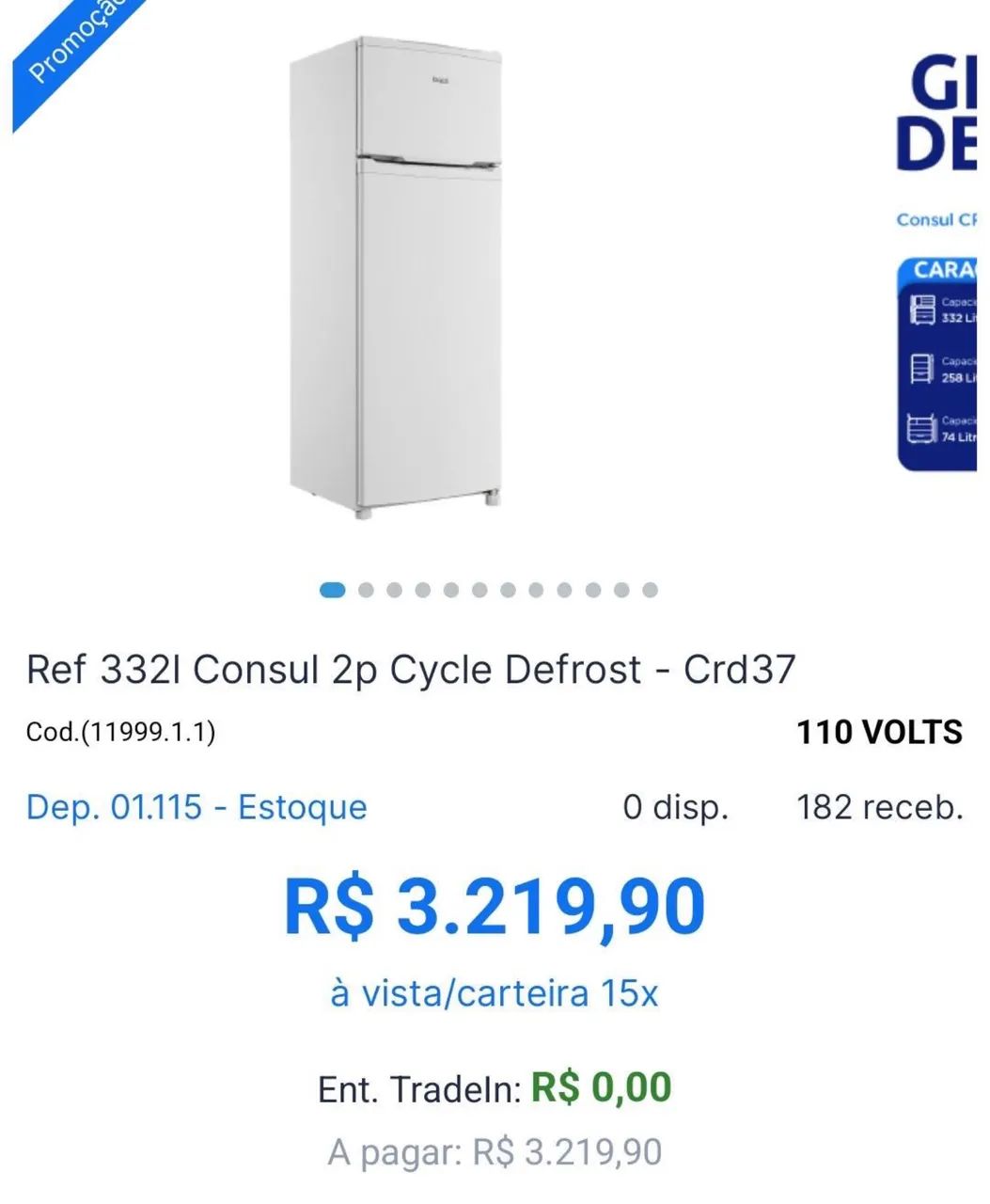 Geladeira  duplex nova lacrada com nota fiscal - Foto 2