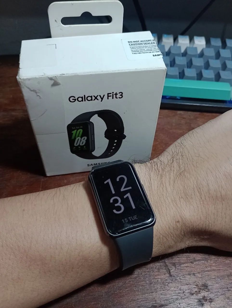Galaxy Fit 3 + kit pulseira aço e chave - Foto 2