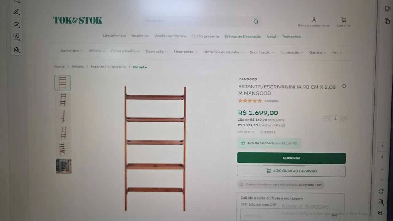 Escrivaninha/Estante - Foto 2