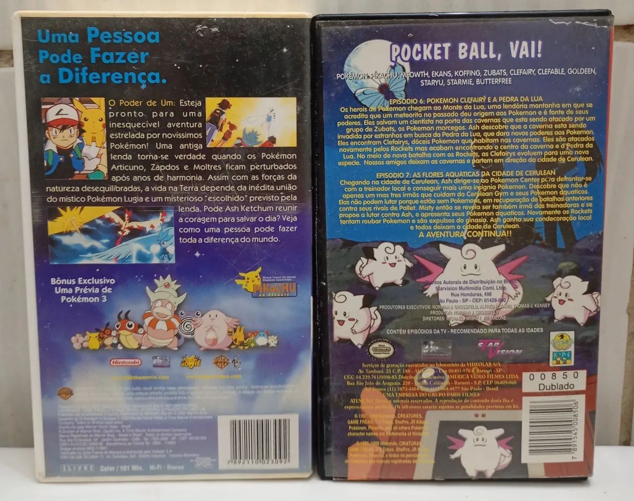 2 Fitas VHS POKÉMON Usadas Originais  - Foto 2