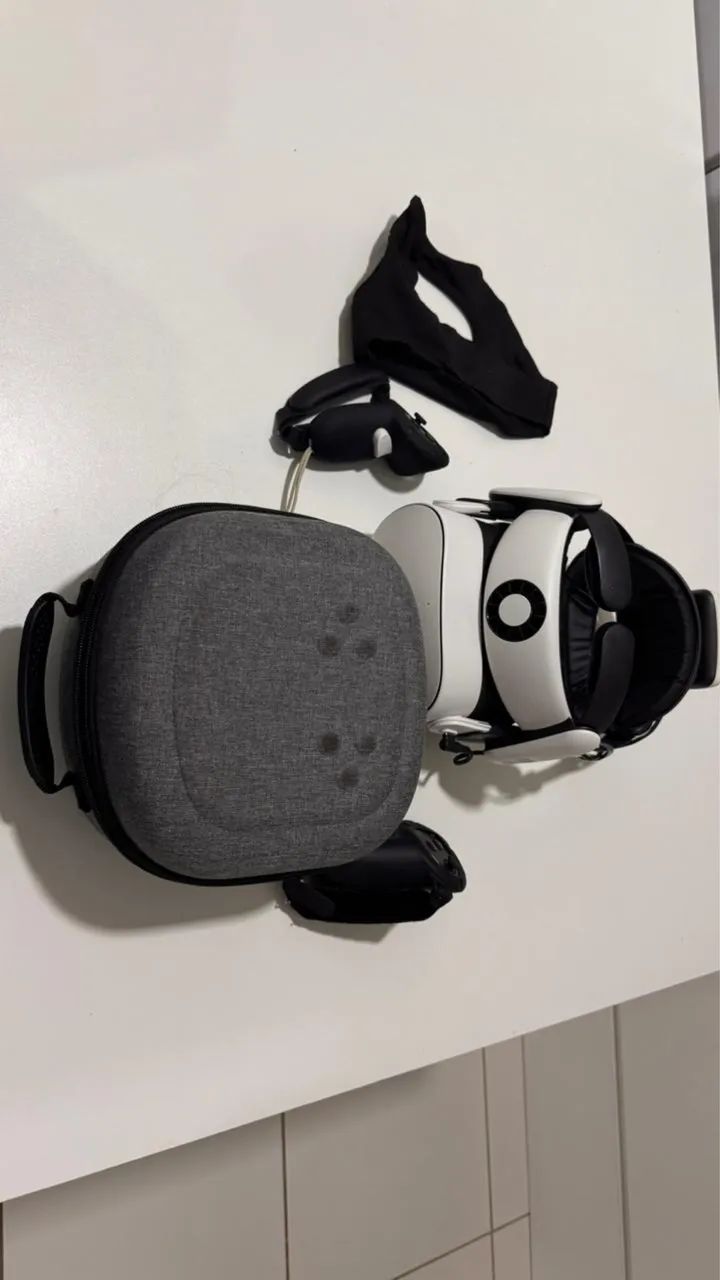Meta Quest 3s com bobo vr s3 pro, mais acessórios 