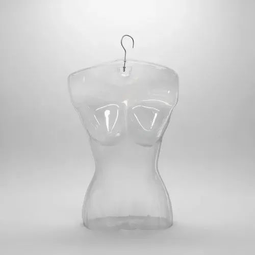  49 Cabides silhueta busto PVC feminino transparente 