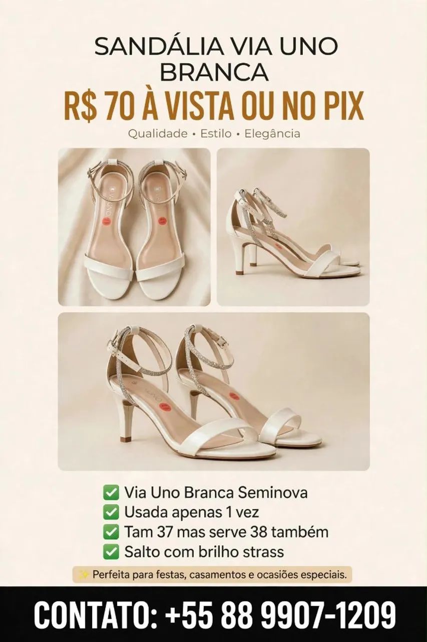 Vendo sandália belíssima 