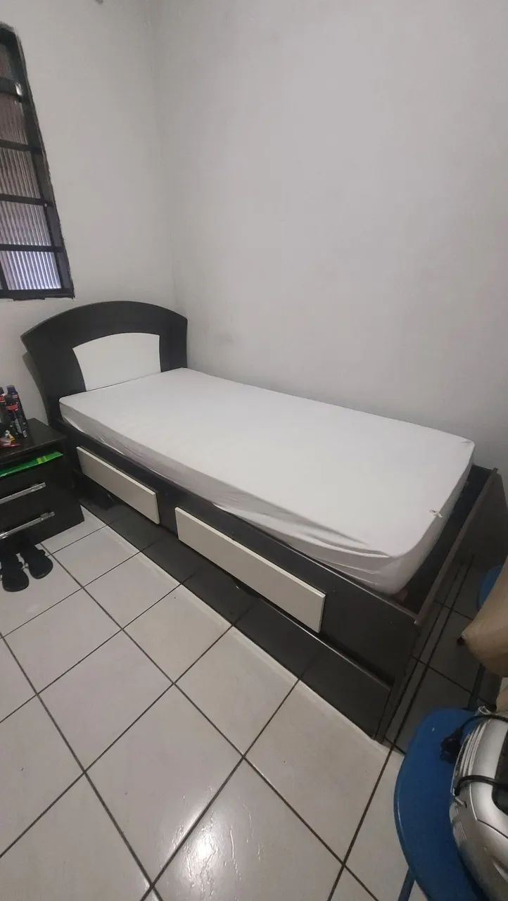 Bicama solteiro com duas gavetas - Foto 3