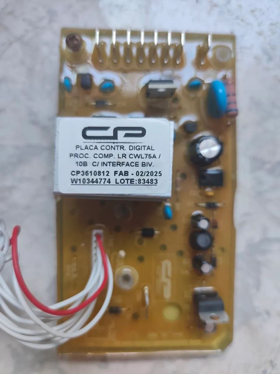 Placa Interface Potência CP Placas Eletrônicas Consul Maré 7,5 e 10kg Bivolt - Foto 3