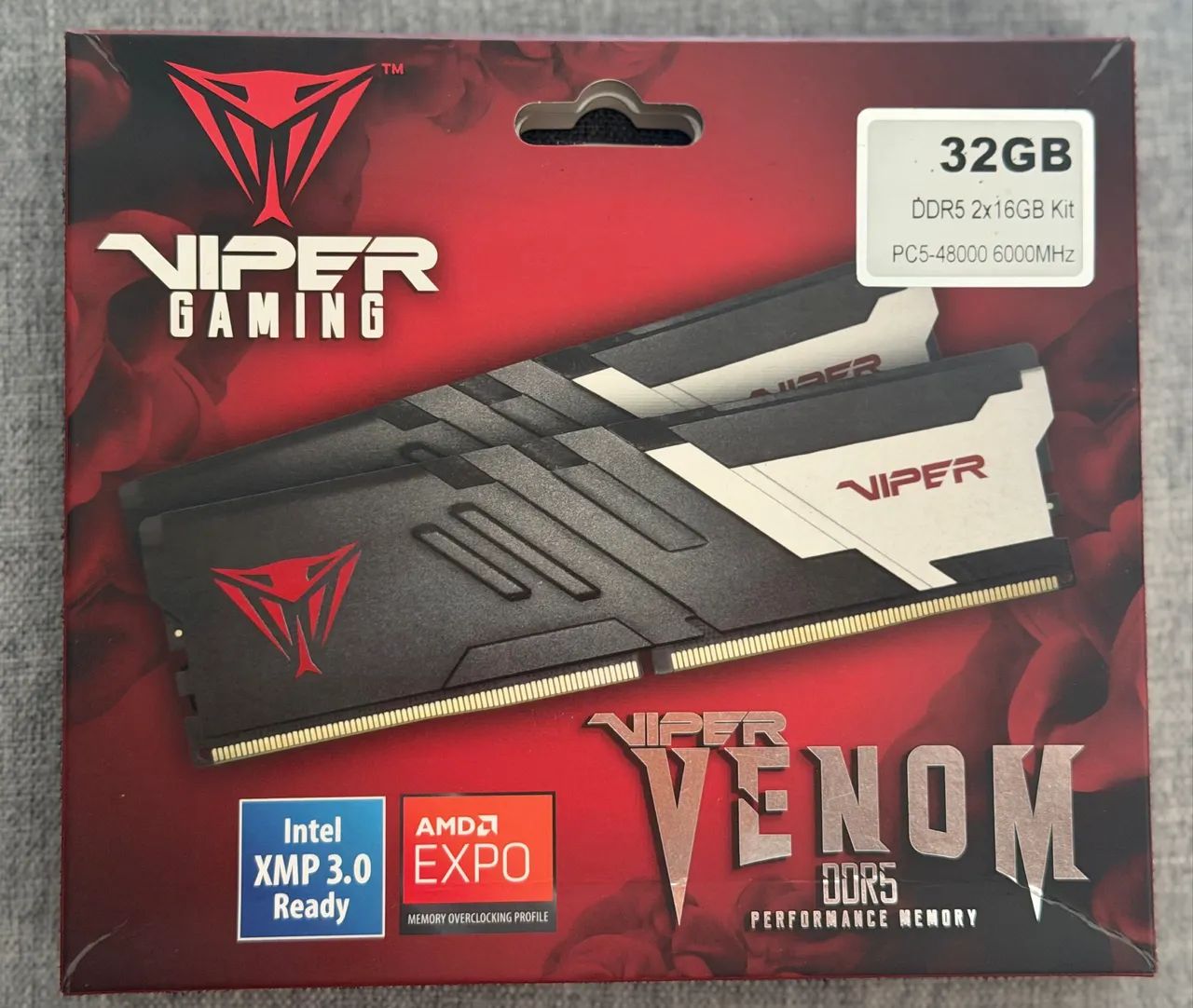 Patriot Viper Venom DDR5 32GB 6000MHz (2x16GB) ? Pouquíssimo Uso