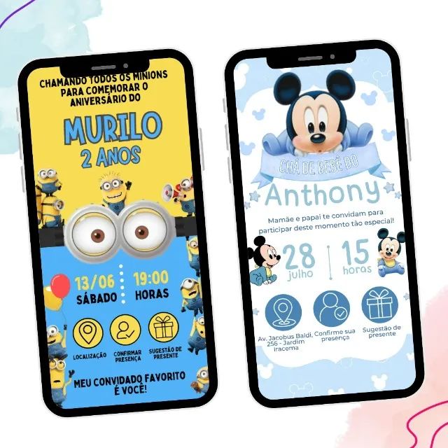 Convite Digital Personalizado Infantil - Qualquer Tema - Foto 5