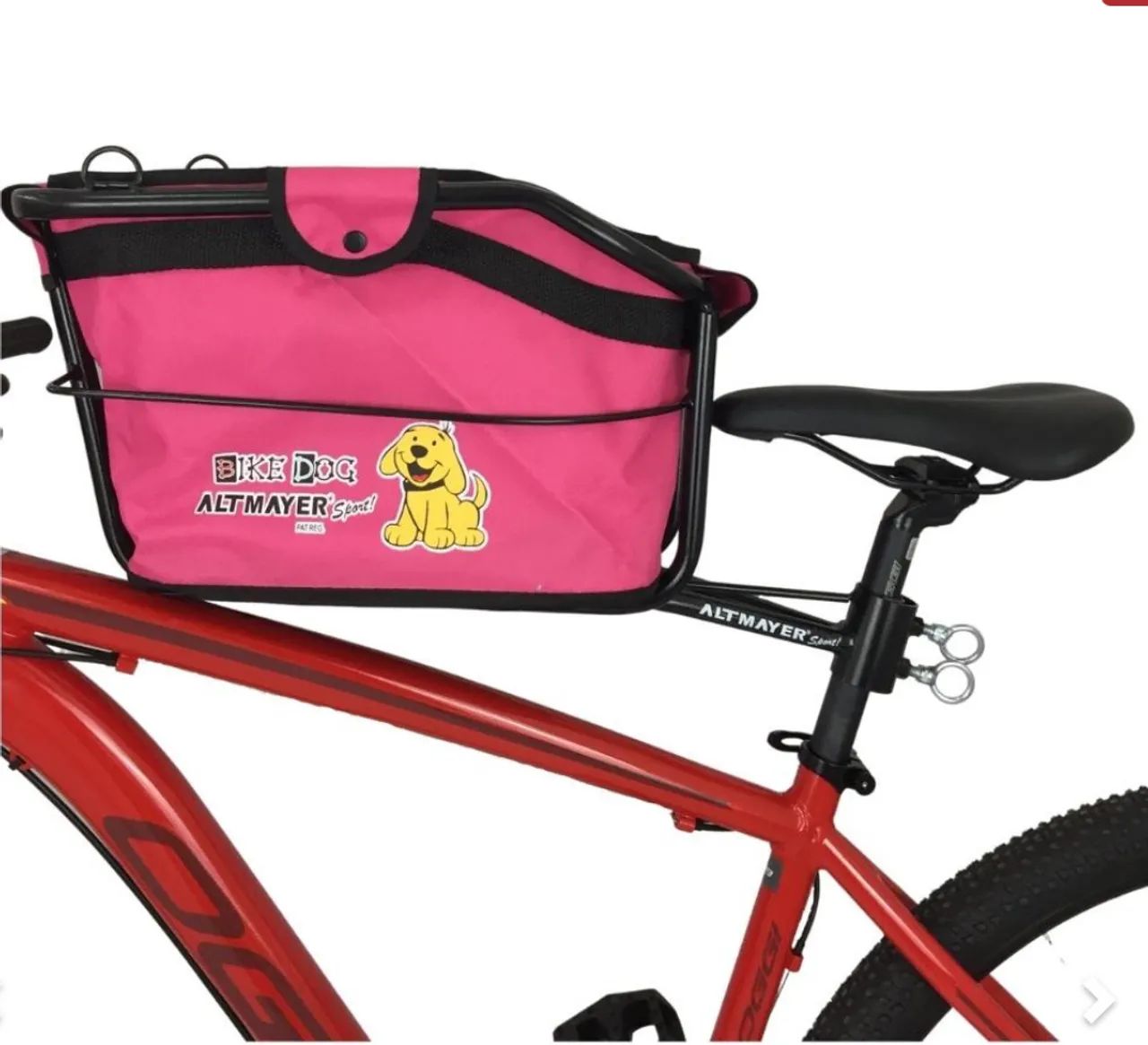 Cadeirinha Bike Dog Altmayer Grande Rosa