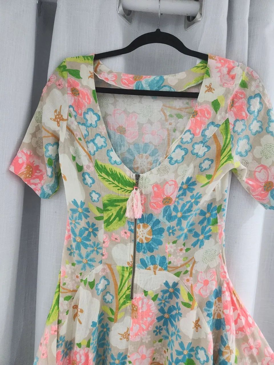 Vestido farm midi no linho - Foto 4